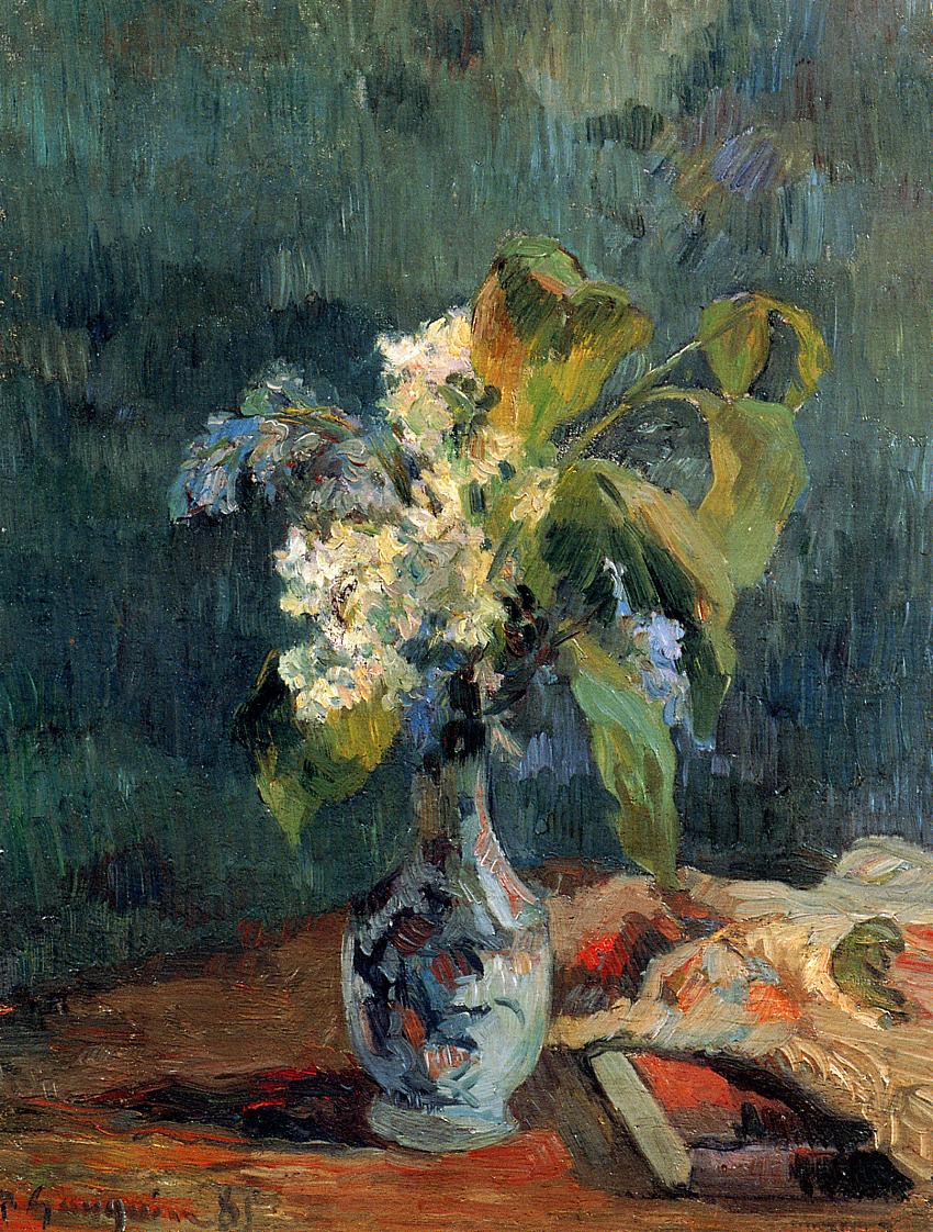 Lilac Bouquet - Paul Gauguin Painting